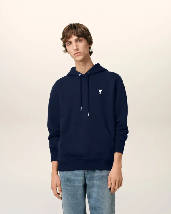 Discount Navy Cotton Ami de Coeur Hoodie Sweatshirts & Hoodies | Ami De Coeur