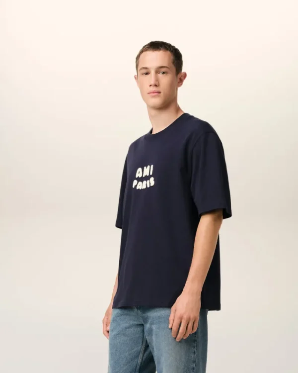 Best Navy Cotton Patch T-Shirt Women T-shirts & Polos | Ami De Coeur
