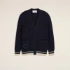 Best Navy Wool Ribbed Sweater Women Sweaters & Cardigans | Ami De Coeur