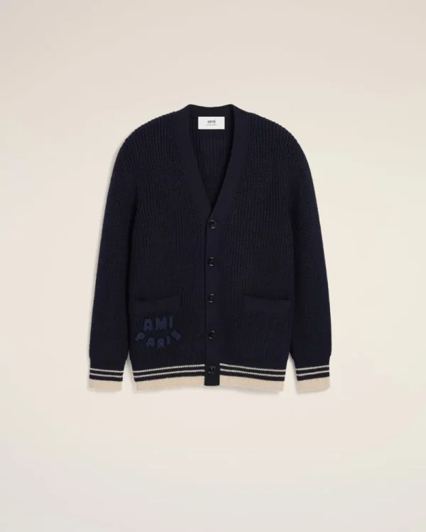 Best Navy Wool Ribbed Sweater Women Sweaters & Cardigans | Ami De Coeur