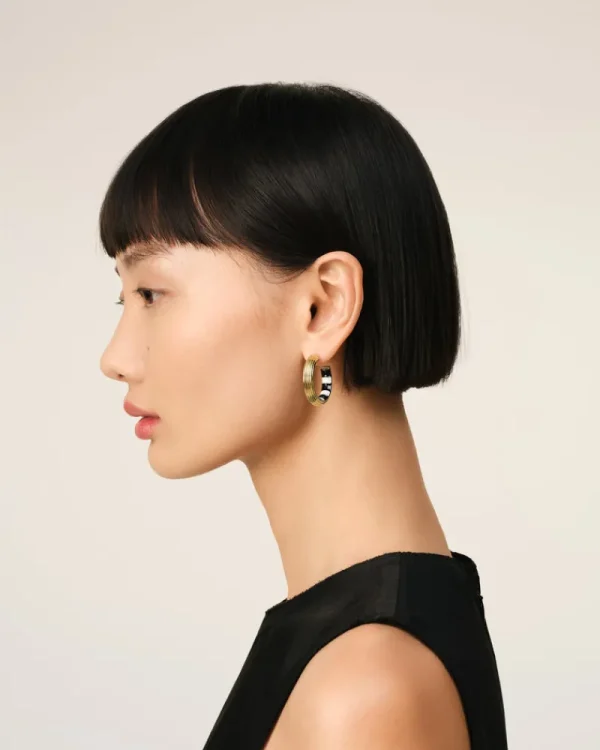 Online Piano Hoops Small Size Women Jewelry | Jewelry