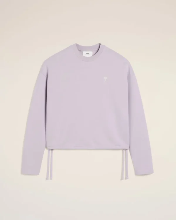 Outlet Purple Cotton Ami de Coeur Sweatshirt Women Sweatshirts & Hoodies | Ami De Coeur
