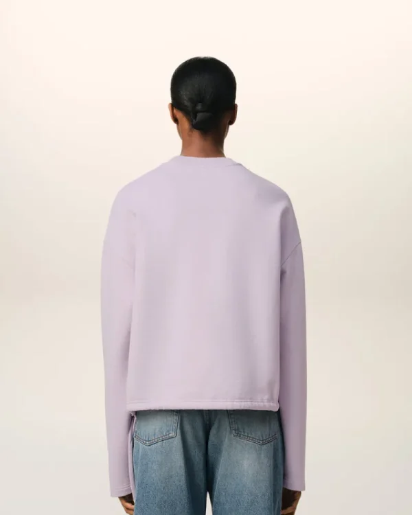 Outlet Purple Cotton Ami de Coeur Sweatshirt Women Sweatshirts & Hoodies | Ami De Coeur