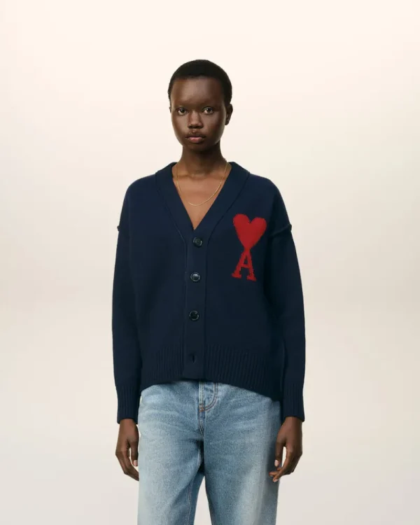 Discount Red Ami de Coeur Cardigan Women Sweaters & Cardigans | Ami De Coeur