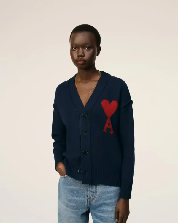 Discount Red Ami de Coeur Cardigan Women Sweaters & Cardigans | Ami De Coeur