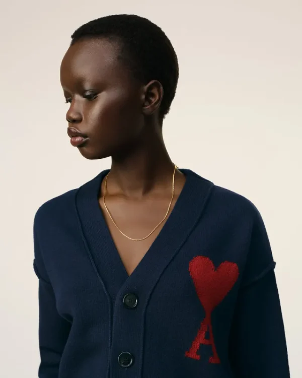 Discount Red Ami de Coeur Cardigan Women Sweaters & Cardigans | Ami De Coeur