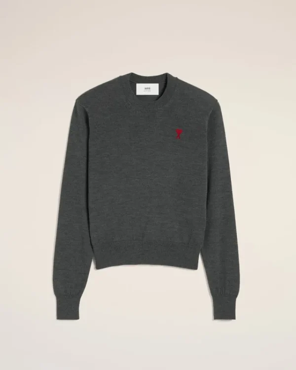 Fashion Red Ami de Coeur Crew Neck Sweater Women Sweaters & Cardigans | Ami De Coeur