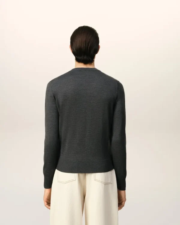 Cheap Red Ami de Coeur Crew Neck Sweater Sweaters & Cardigans | Ami De Coeur