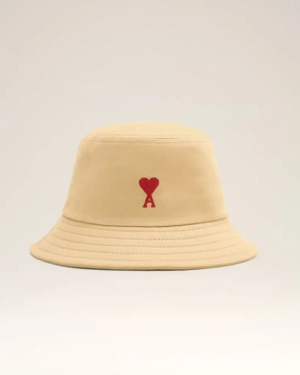 Store Red Ami de Coeur Embroidery Bucket Hat Women Hats & Beanies | Ami De Coeur