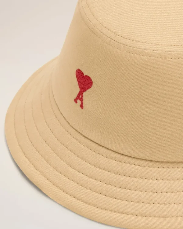 Store Red Ami de Coeur Embroidery Bucket Hat Women Hats & Beanies | Ami De Coeur