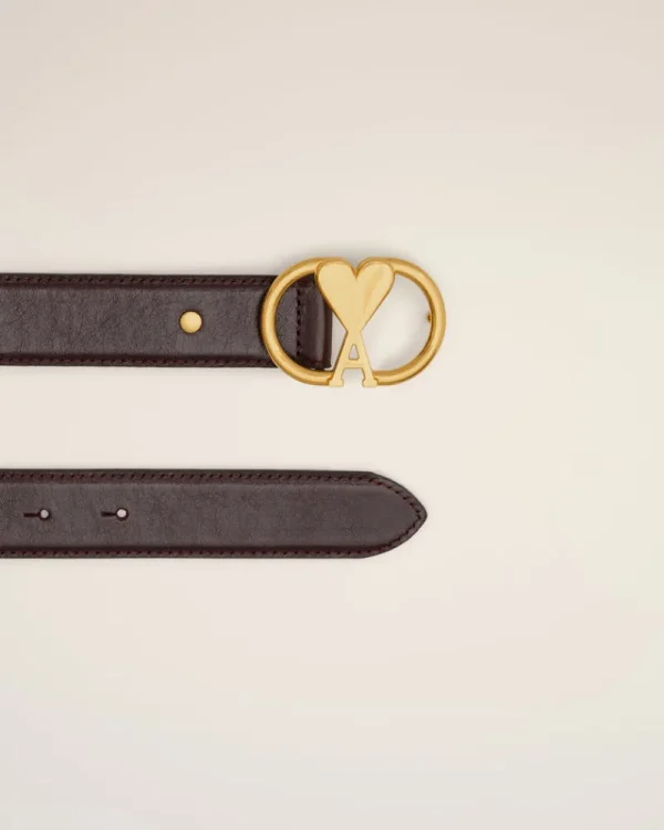 Sale Red Leather Ami de Coeur Belt Women Belts | Belts