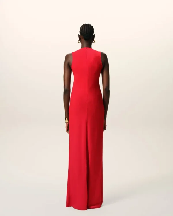 Cheap Red Long Straight Dress Women Dresses & Jumpsuits