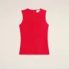 Cheap Red Sleeveless Top Women T-shirts & Tops