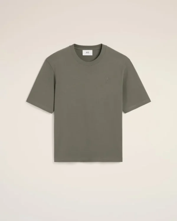 Best Taupe Cotton Tonal Ami de Coeur T-Shirt Women T-shirts & Polos | Ami De Coeur