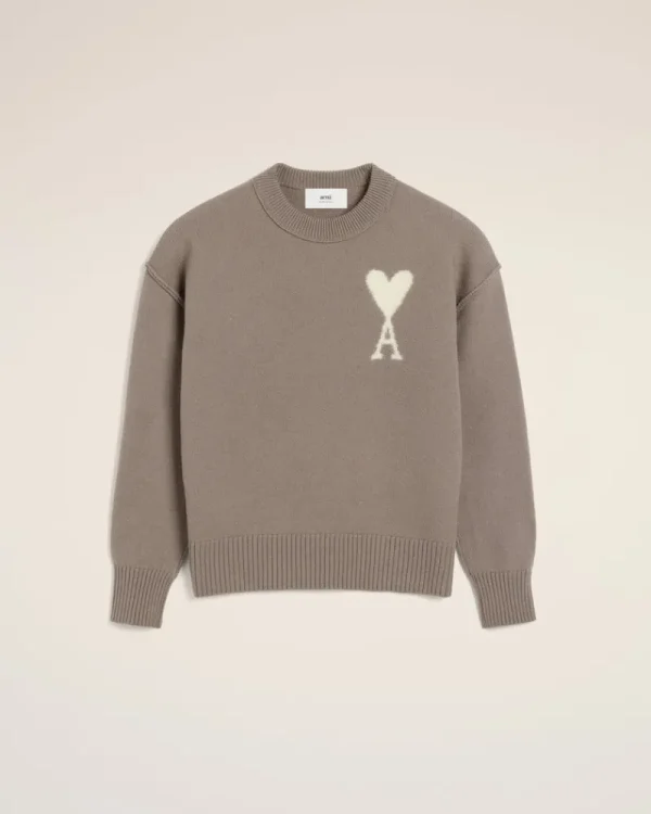 Cheap Taupe Wool Ami de Coeur Sweater Women Sweaters & Cardigans | Ami De Coeur
