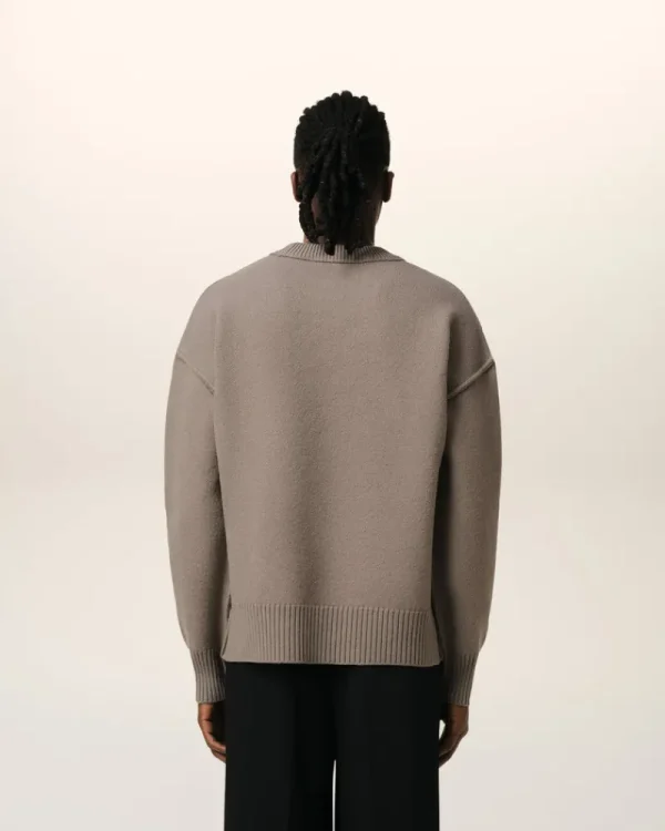 Cheap Taupe Wool Ami de Coeur Sweater Women Sweaters & Cardigans | Ami De Coeur