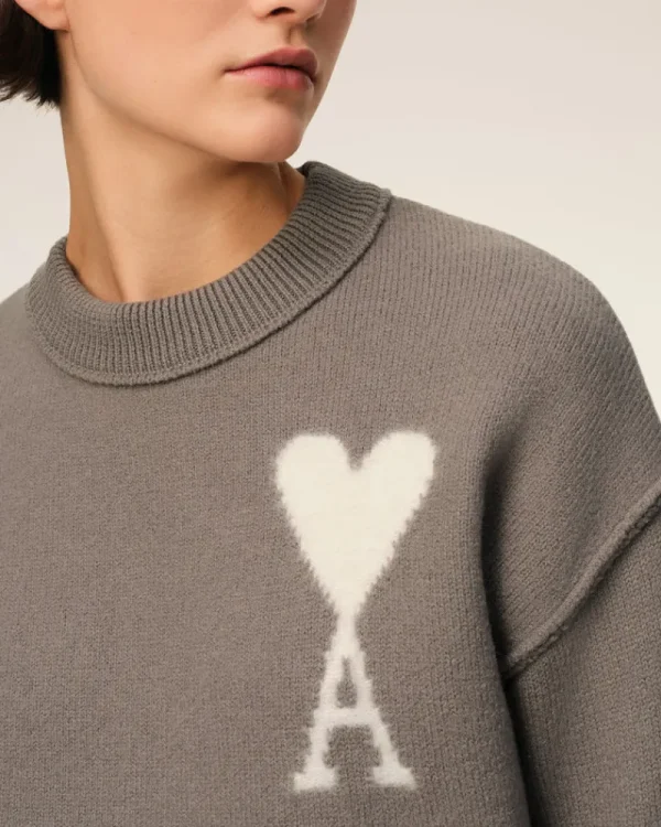 Cheap Taupe Wool Ami de Coeur Sweater Women Sweaters & Cardigans | Ami De Coeur