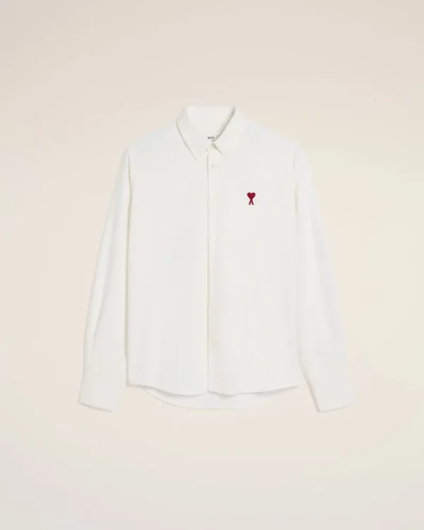 Hot White Cotton Button-Down Ami de Coeur Shirt Women Shirts | Ami De Coeur