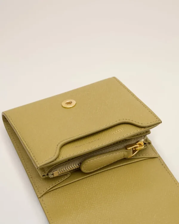 Discount Yellow Leather Paris Paris Compact Wallet Women Wallets | Small Leather Goods
