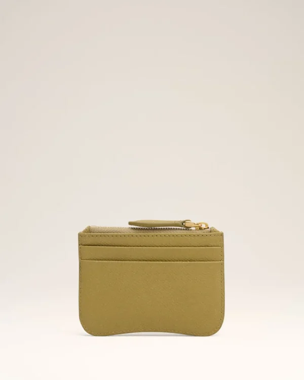 Discount Yellow Leather Zipped Card Holder Women Card Holders | Small Leather Goods
