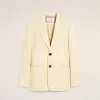 Online Yellow Wool Semi-Lined Jacket Women Coats & Jackets | Denim
